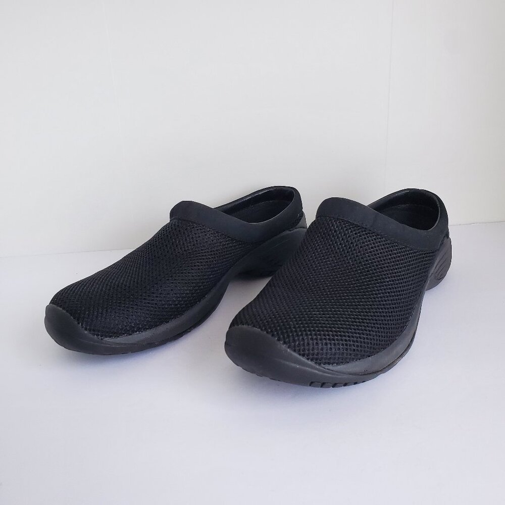 Merrell Shoes Women 10 Black Encore Breeze Slip On Clogs Mule Mesh Casual J66700